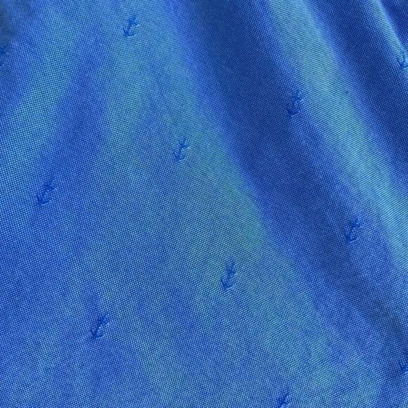 Izod Blue Nautical Anchor Chambray Shorts Size 32 - Picture 3 of 5